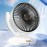 [USB Rechargeable Fan] Wall-Mounted USB Rechargeable Fan with Wind Speed Adjustment, 1800mAh Battery & Compact Design for Home, Office, School, Camping - Summer Cooling Essential, Office Airflow Fan, Durable Plastic Body