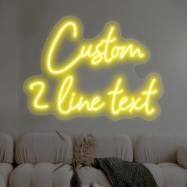 Custom Neon Sign - Personalized LED Light with USB Power, Dimmable Brightness, Neon-like Glow for Home, Bar, Cafe, Wedding, Birthday, Christmas, Halloween Decor - Easy Installation with Button Control - Perfect Gift for Businesses & Events
