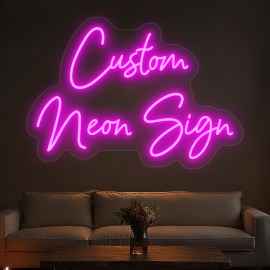 Custom Neon Sign - Personalized LED Light with USB Power, Dimmable Brightness, Neon-like Glow for Home, Bar, Cafe, Wedding, Birthday, Christmas, Halloween Decor - Easy Installation with Button Control - Perfect Gift for Businesses & Events
