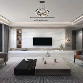 1pc of modern minimalist design, black/Golden color, LED three-color changing light fixture, suitable for bedrooms, living rooms, dining rooms, study rooms, etc. This product does not come with wall switches and remote controls.