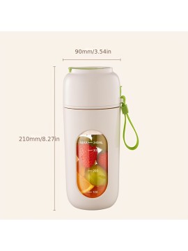 Portable Multi-function USB Wireless Juicer 12-blade Head Fast Juice Extraction Indoor Outdoor Mixing Cup Fresh Fruit Juicer