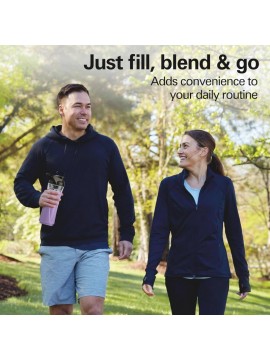 Go Sport Portable Blender with 20oz. Blend - In Personal Travel Jar, 600 Watt Motor And Stainless Steel Blades Powerful Blending Performance, Black 51143G