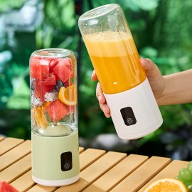 Portable Fruit Juicer with 12-Blade Stainless Steel Blades, 1500mAh Rechargeable Battery, 16.91oz Capacity, One-Touch Operation & Digital Display - Detachable Design for Fresh Fruit Juice, Easy to Clean, USB-Powered, Compact Kitchen Appliance, Fruit Juicer Portable, Sleek Appliance, Durable Plastic Body, Personal Portable Blender, Slushy Machine, Kitchen Blender, Powerful Mixer That Can Crush Ice, Juice Extractor, Electric Juice Extractor, Electric Juicer, Juicer Fruit Machine