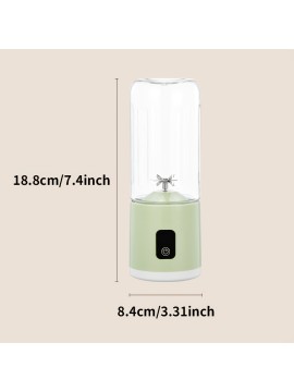 Portable Fruit Juicer with 12-Blade Stainless Steel Blades, 1500mAh Rechargeable Battery, 16.91oz Capacity, One-Touch Operation & Digital Display - Detachable Design for Fresh Fruit Juice, Easy to Clean, USB-Powered, Compact Kitchen Appliance, Fruit Juicer Portable, Sleek Appliance, Durable Plastic Body, Personal Portable Blender, Slushy Machine, Kitchen Blender, Powerful Mixer That Can Crush Ice, Juice Extractor, Electric Juice Extractor, Electric Juicer, Juicer Fruit Machine