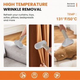 1500W Professional Garment Steamer Standing with Wheels - Heavy-Duty Clothes Steamer, 57.48oz Large Water Tank (55 Min Runtime), 45-Second Heat-Up, Wrinkle Remover for Dresses, Curtains, Bedding, -like Fabrics - Portable Standing Steamer