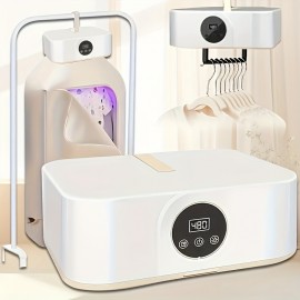 Upgraded Portable Clothes Dryer with Timer Function - Compact and Convenient Drying Solution for Apartments, Dorms, RVs - Quick & Easy Mini Dryer with Drying Bags, Suitable for Delicate Garments