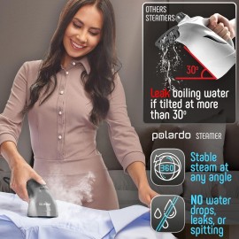 Travel Size Compact Travel Garment Steamer for Clothes to Go and Home Safe for Any Fabrics - Portable Handheld Steamer Powerful Steam Generator Iron for Clothes Best for Travel, 110V