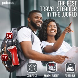 Travel Size Compact Travel Garment Steamer for Clothes to Go and Home Safe for Any Fabrics - Portable Handheld Steamer Powerful Steam Generator Iron for Clothes Best for Travel, 110V