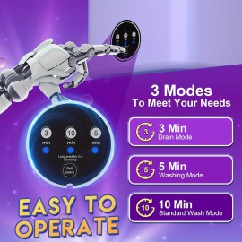 Upgraded 2.91gal Portable Mini Washing Machine - Foldable with 3 Modes for Deep Cleaning Underwear and Baby Clothes, Space-Saving for Apartments and Hotels - Perfect for Fall/ Winter Black Friday and Christmas Promotions!, Portable Washer, Mini Washer And Dryer, Washing Machine for Underwear, Laundry Machine, Small Washing Machine, Hotel Laundry, Compact Design, Spacesaving Appliance, Durable Construction, Reliable Performance, Roller Wash, Washing Machine Portable, Mini Washer Machine