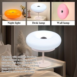 LED Table Lamp with USB Charging, 3 Color Temperature (Warm/Neutral/Cool), Touch Control, Rechargeable Battery, Modern Design, for Living Room, Bedroom, Office, Party - Ideal Gift, Bedroom Lighting, Contemporary Lighting, Ambient Lighting