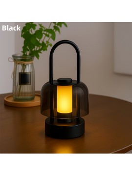 [Vintage Table Lamp] Vintage Table Lamp with Touch Control, USB-Powered Cordless Desk Light, Dimmable Bedside Lighting with Warm White/Neutral/cool Daylight, Portable Vintage Lighting for Living Room, Office, Bedroom - Ideal Gift for Christmas, Valentine's, Housewarming - Compatible with USB-Ports (No Adapter Needed), Classic Decor, Highquality Build, Office Workers