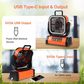 [Battery-Powered LED Cooler Fan] Cold Sky Battery-Powered with LED Light, Large Capacity Battery, 4-Speed Desktop Camping Cooler Dual Motor Portable Outdoor Wind Machine for Power Outages & Construction Sites, Construction Site Ventilation, Emergency Cooling Solution, Dual Motor Portable Fan, Desktop Air Circulator, Camping Gear Aesthetic, Industrial Utility Look, Quality Dual Motors, Sturdy Construction, Construction Workers, Emergency Prepared