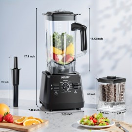 Food Processor for Kitchen, Smoothies Blender And Grinder Combo, 101oz. 2 Containers Full-Size Blender with 1000W Powerful Motor, Total Crushing Technology - Smoothies, Ice Slushie & Shakes, Smoothie Maker, Compact Design, Reliable Performance