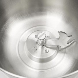 1.32gal Electric Dough Mixer Machine White Modern Design 200W Flour Kneading Appliance For Pizza, Bread, And Pastry Commercial And Home Use US Standard Plug, Digital Touch Control, 304 Stainless Steel & Silicone Construction