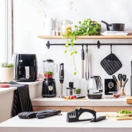 Glass Blender Shakes and Smoothies, Milkshake Maker, Drink Margarita Machine, Fruit with, Soup, Sauces, Food Puree etc, Stainless Steel Blades, 33oz, 400w, Black, Kitchen Blender, Smoothie Maker, Stylish Blender, Modern Kitchen Tool