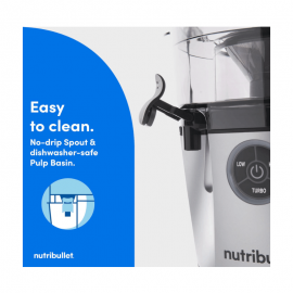 NutriBullet Juicer Pro Centrifugal Juicer Machine for Fruit, Vegetables, and Food Prep, 27 Ounces/1.5 Liters, 1000 Watts, Slow Masticating Juicer Machine, Juicer Machines Vegetable and Fruit, Portable Juicer