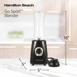 Go Sport Portable Blender with 20oz. Blend - In Personal Travel Jar, 600 Watt Motor And Stainless Steel Blades Powerful Blending Performance, Black 51143G