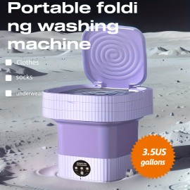 Mini Washing Machine, Folding Washing Machine, Easy To Carry And Use, Underwear And Socks Are More Healthy To Wash Separately, Good Household Appliances, Do Not Take Up Space For Business Trips, 3 Colors Are Available, 3.5 Gallon Washing Machine